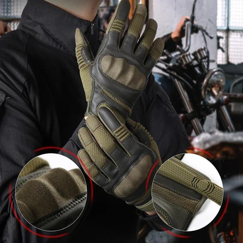 Leather gloves