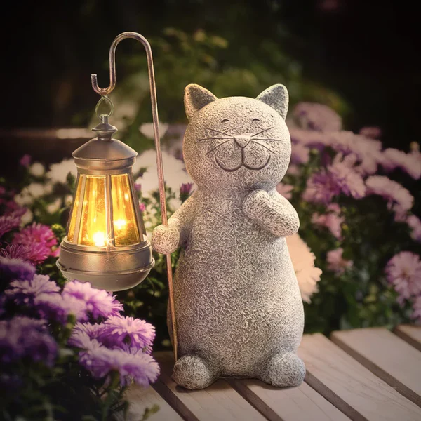 Solar cat lantern