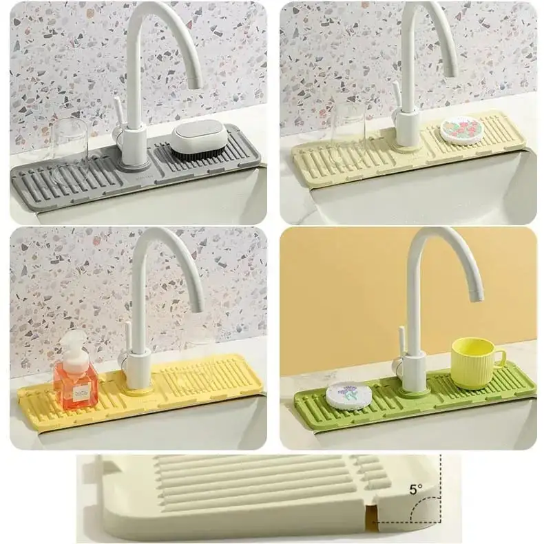 Faucet splash guard