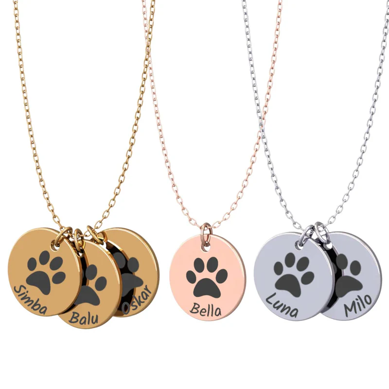Pet name necklace