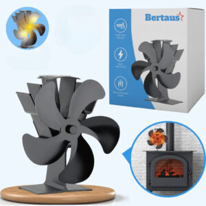 Wood stove fan