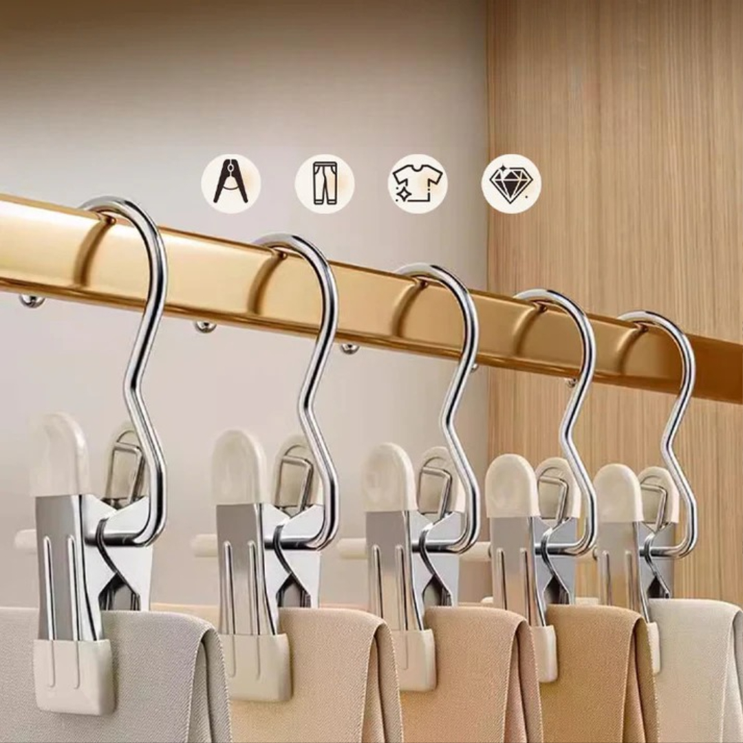 Multifunctional hooks with clips