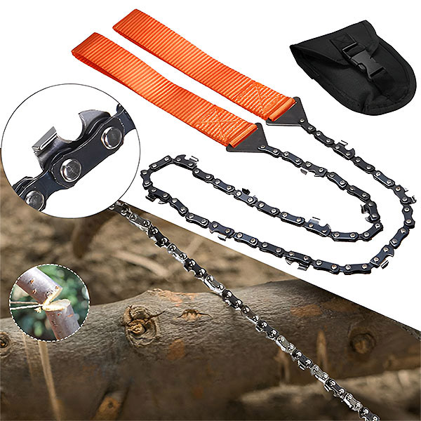 Portable survival chainsaw
