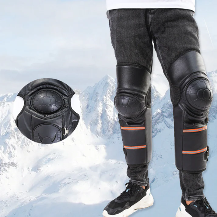 Warm motorcycle knee pads