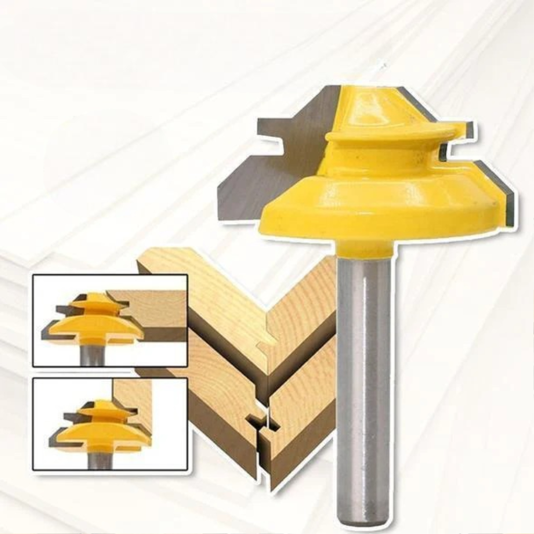 45-degree locking miter bit