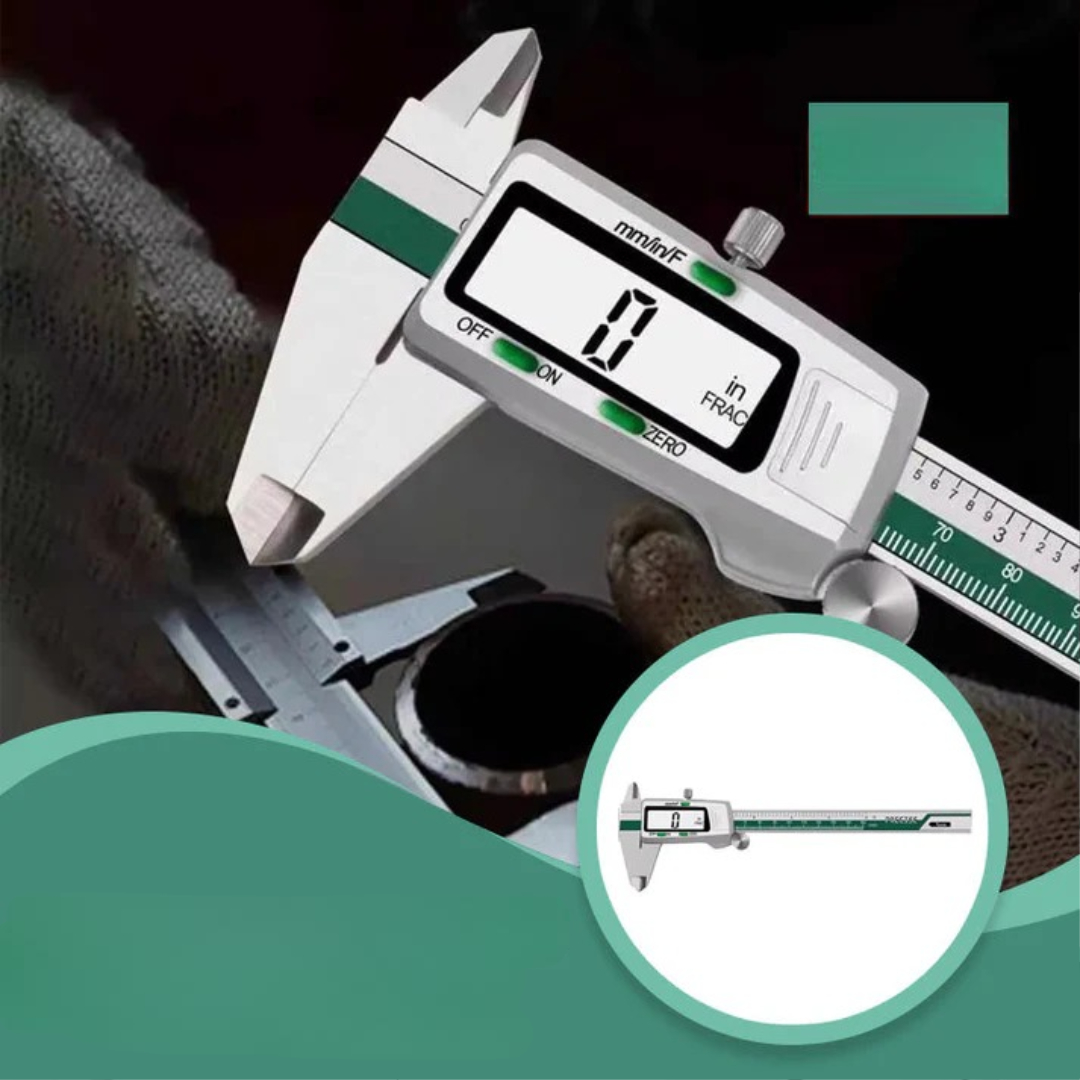 Digital caliper with large LCD display