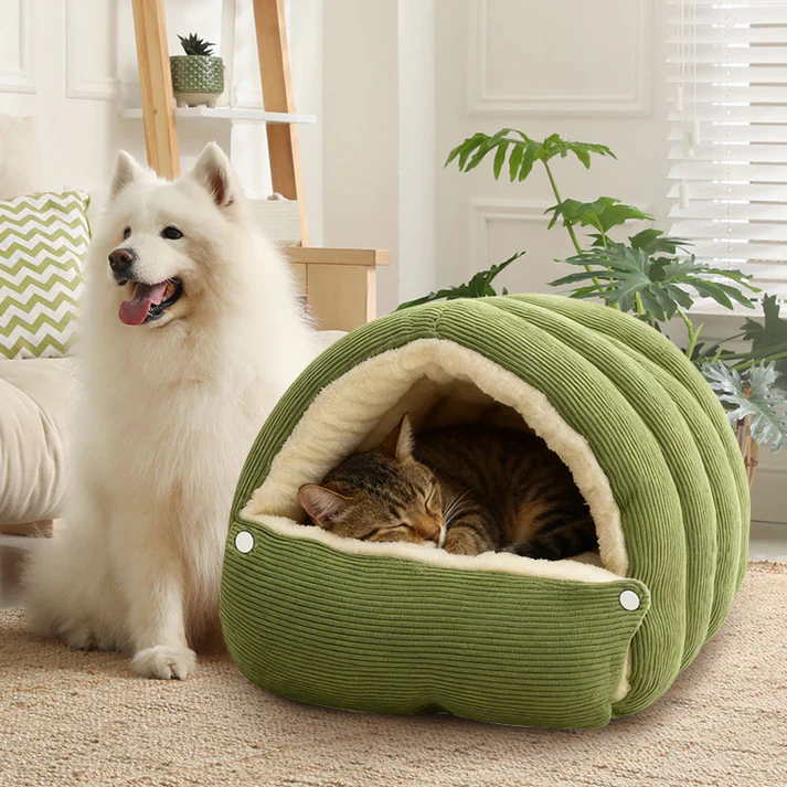 Pet plush bed