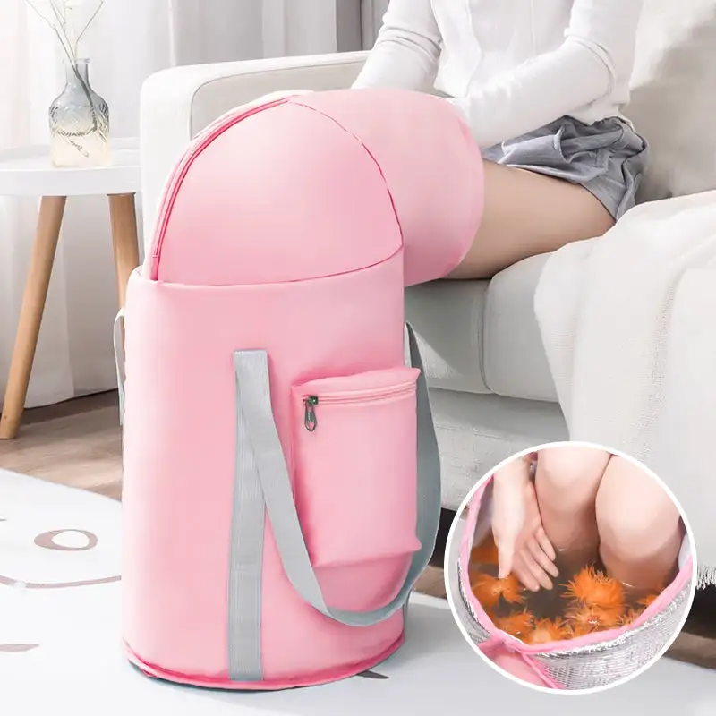 Collapsible foot bath basin