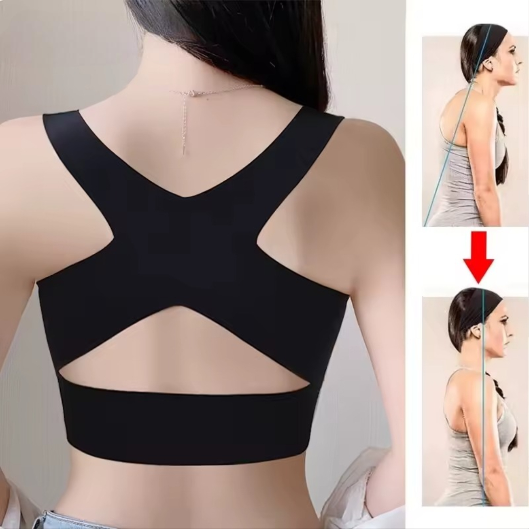 Posture-correcting bra