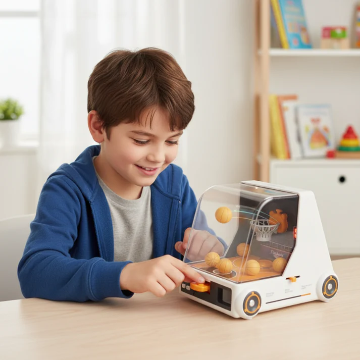 Mini desktop basketball game